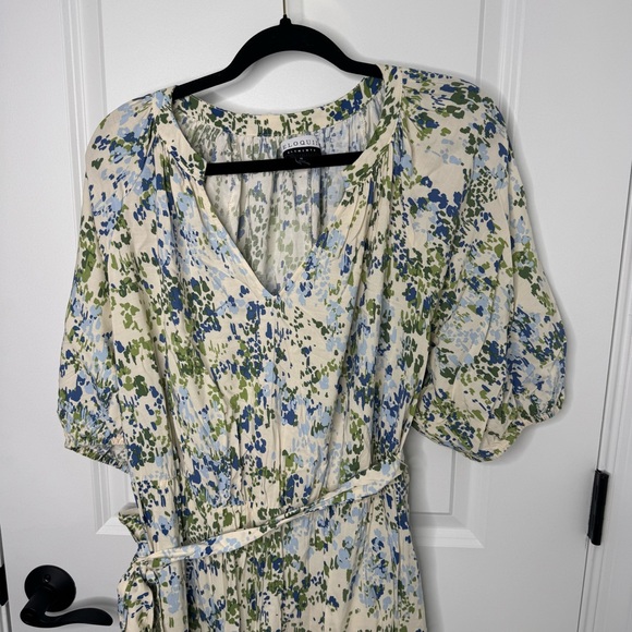 Eloquii elements Floral ruffle Midi Dress 16 - Picture 2 of 12